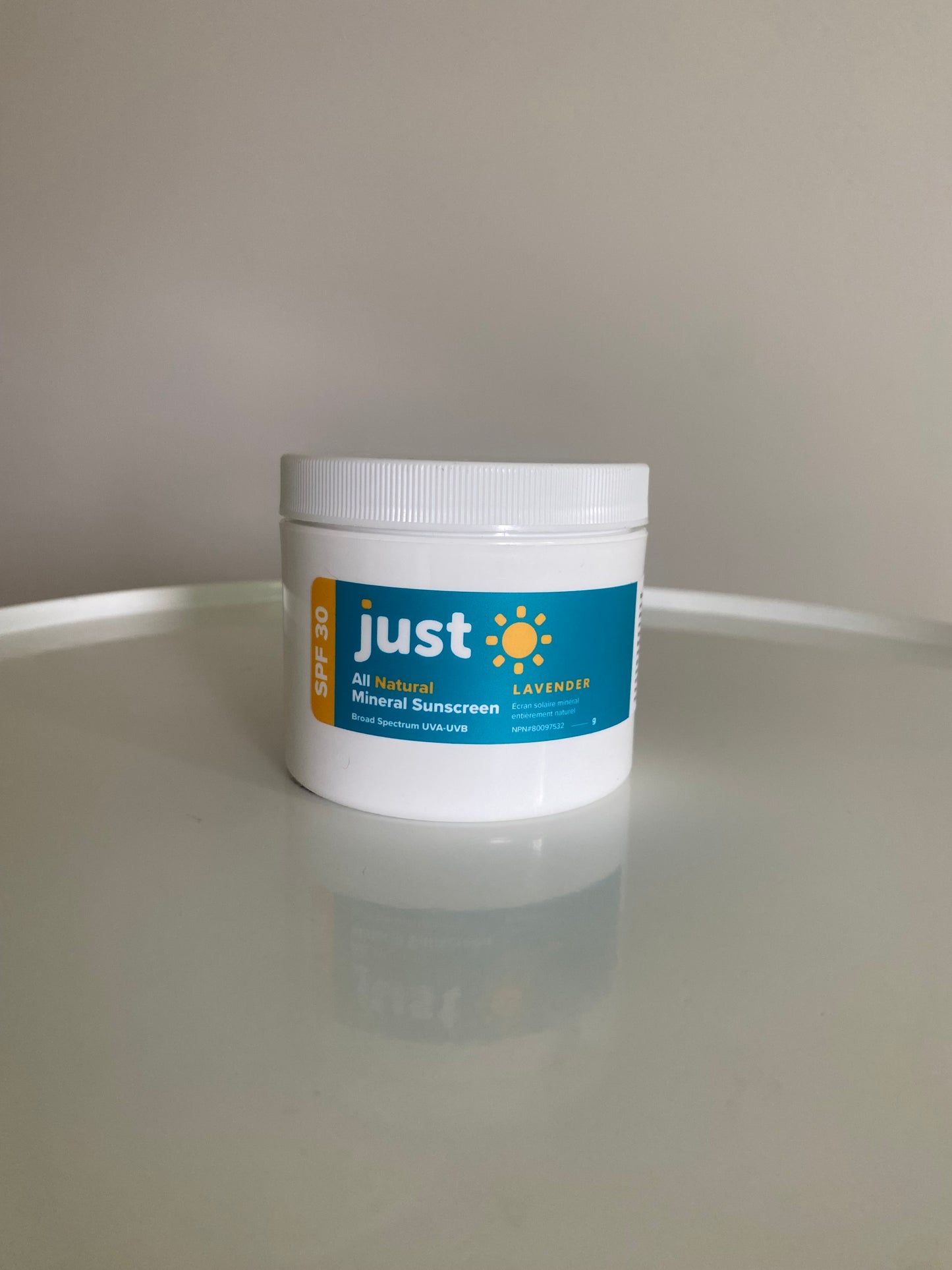 Original Body Sunscreen Lavender in Refillable 4oz Glass or Plastic Jar
